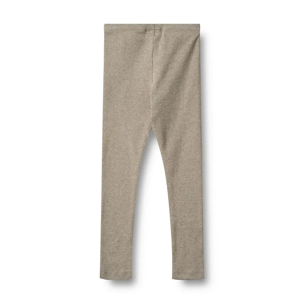 Wheat Jules Jersey Rib Leggings - Gravel Melange - 98
