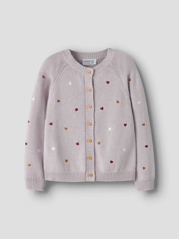 Teart Strik Cardigan - LILACMARBL - 110