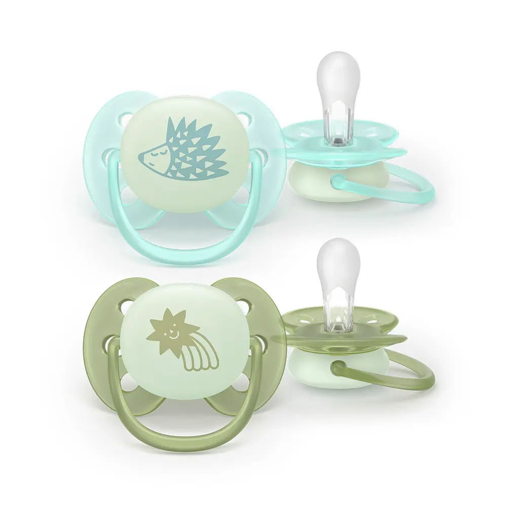 Philips Avent Ultra Soft Nat Sut 0-6m - Grøn/Blå
