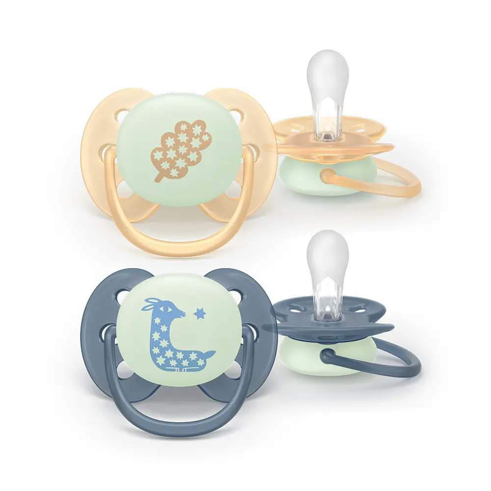 Philips Avent Ultra Soft Nat Sut 6-18m - Gul/Grå