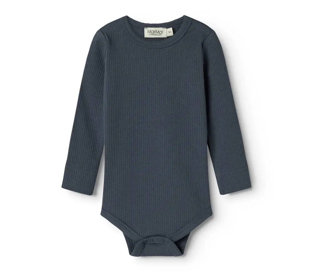 Body med lange ærmer - Blue - 56