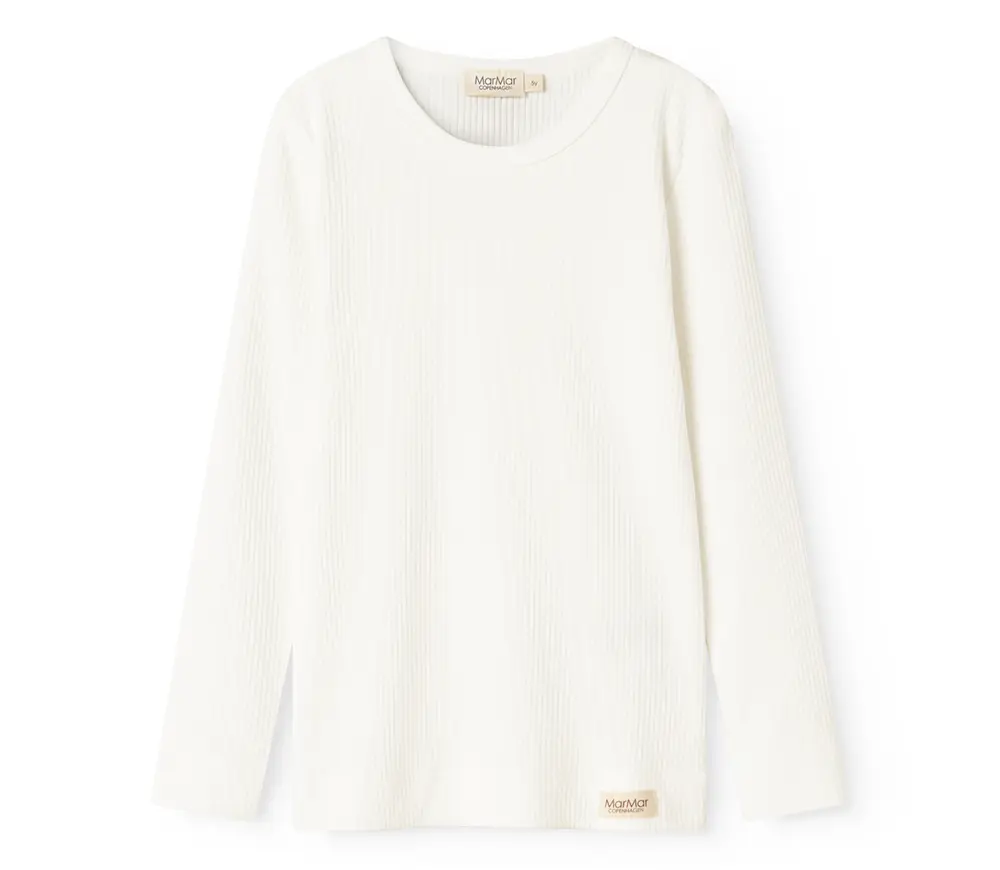 T-shirt, langærmet - Gentle white - 92