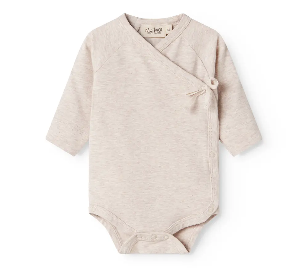 Belita Slå-om-body - Light beige melange - 68