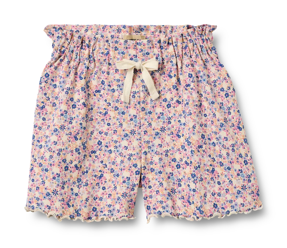 Ina Shorts - Pink Blue Flowers - 122
