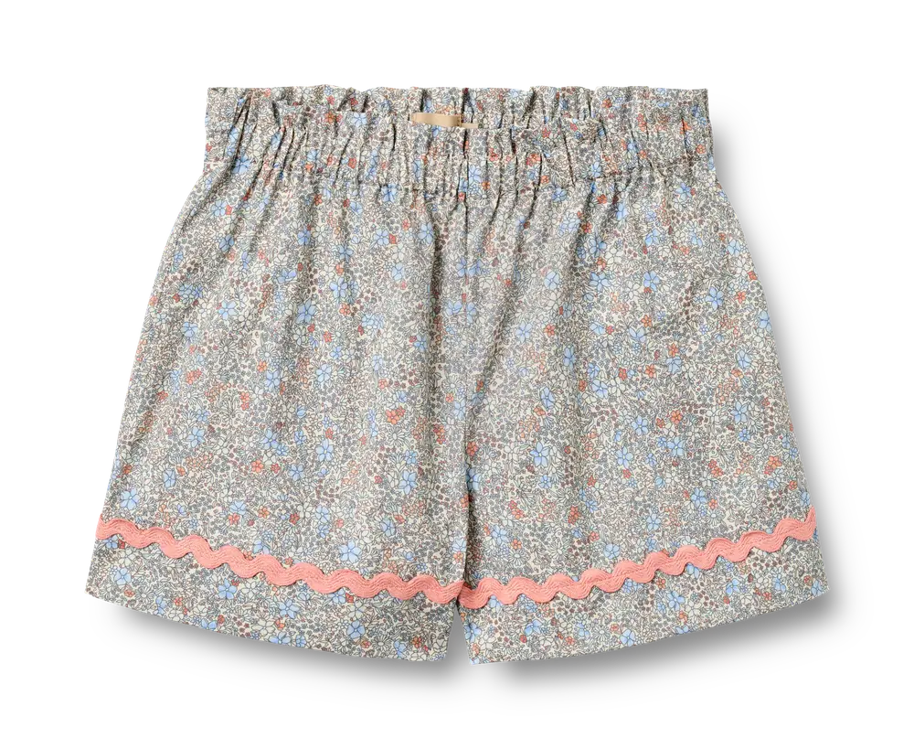 Silja Lace Shorts - Air Blue Flowers - 116