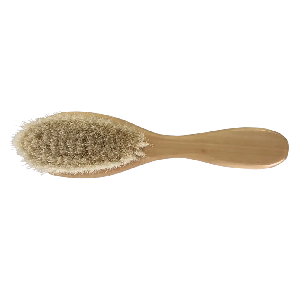 Hårbørste med naturlig bløde gedehår og lotustræ