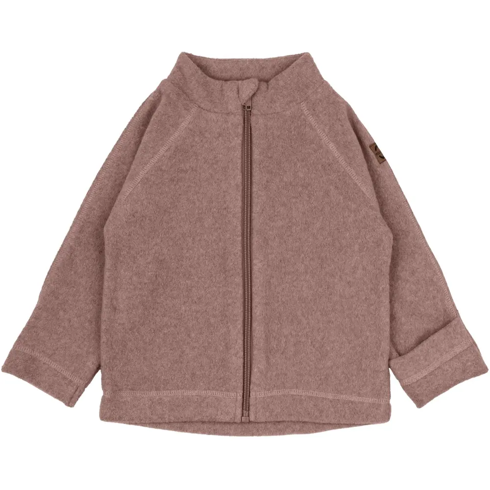 Bomuld Fleece Baby Jakke - BURLWOODME - 6 MDR.