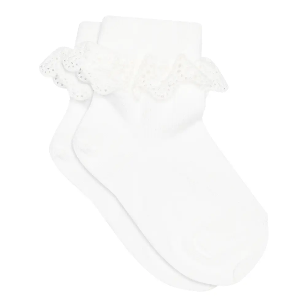 Ankel Strømper M. Blonde - White 01 - 25-28