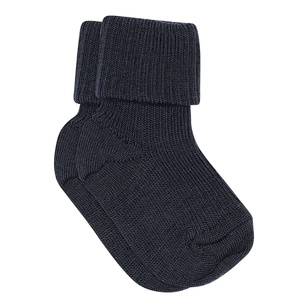 MP Denmark Uld Ankelstrømpe Rib - Navy - 25/28