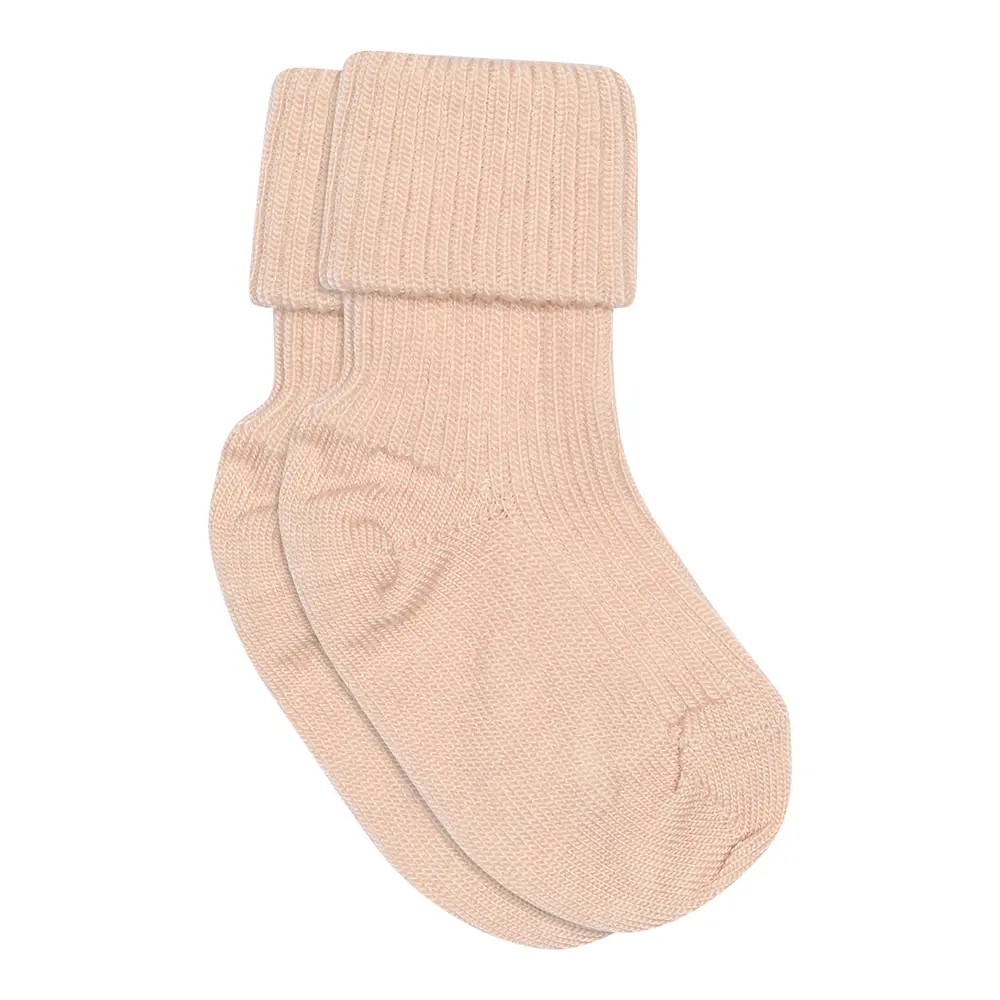 MP Denmark Uld Ankelstrømpe Rib - Rose - 19/21