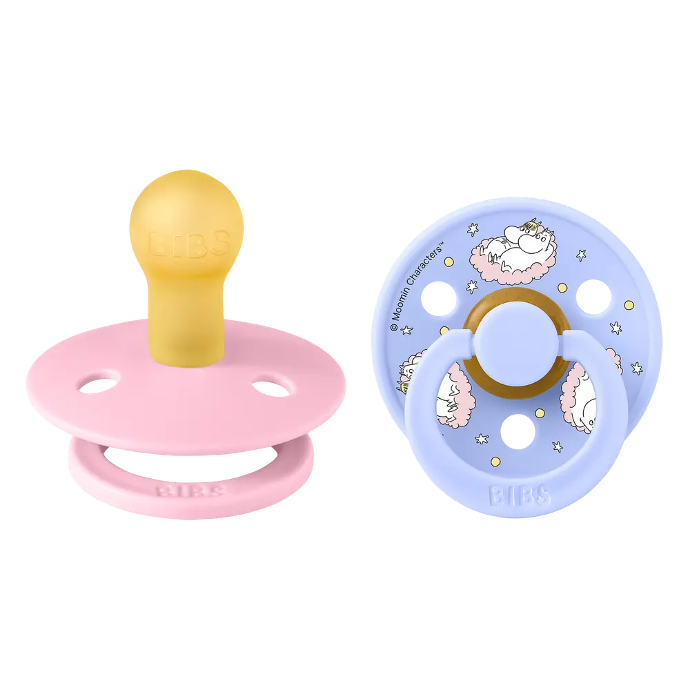 Moomins Colour Sut 2pk Latex Str 1 - Baby Pink