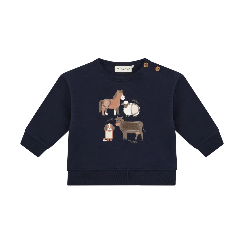 Minymo Sweatshirt - Dark Sapphire - 56