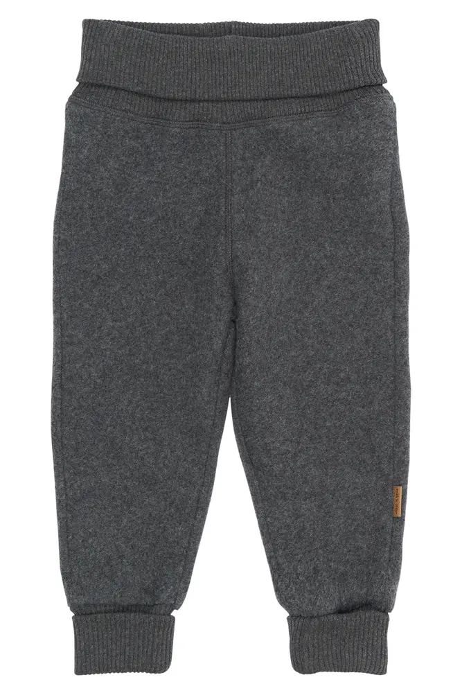 Bomuld Fleece Bukser - Anthracite Melange - 62