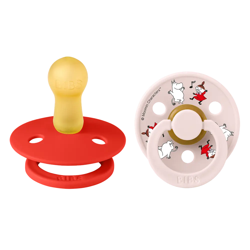 Moomins Colour Sut 2pk Latex Str 2 - Candy Apple