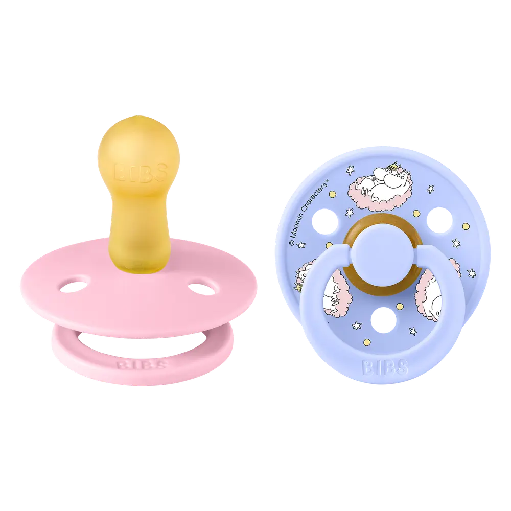 Moomins Colour Sut 2pk Latex Str 2 - Baby Pink