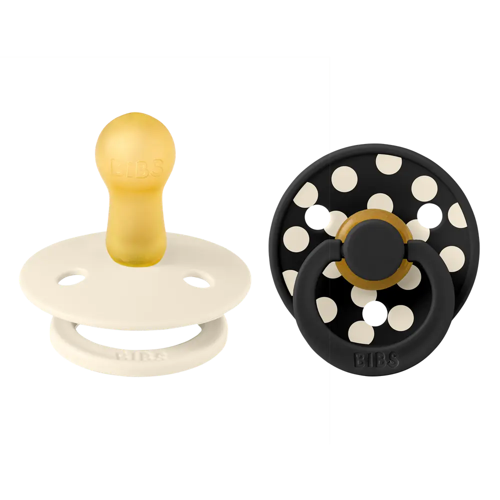 Studio Colour 2pk Polka Latex Str 2 Ivory/Black