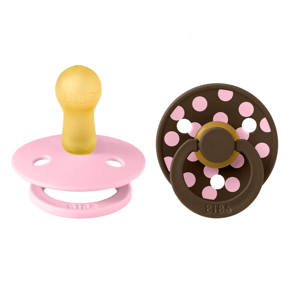 Studio Colour 2pk Polka Latex Str2 Baby Pink/Mocha