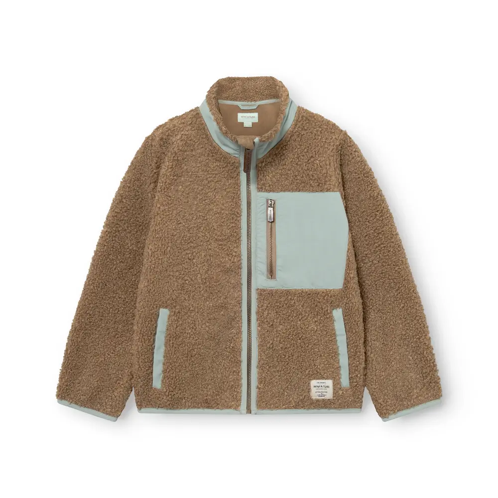 Mini A Ture Matalinur Teddyfleece Jakke - Otter Brown - 6 ÅR/116