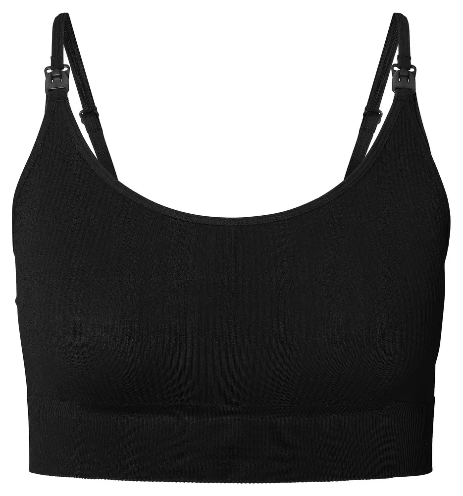 Noppies Mira Sømløs Amme-Rib Top - Black - ML