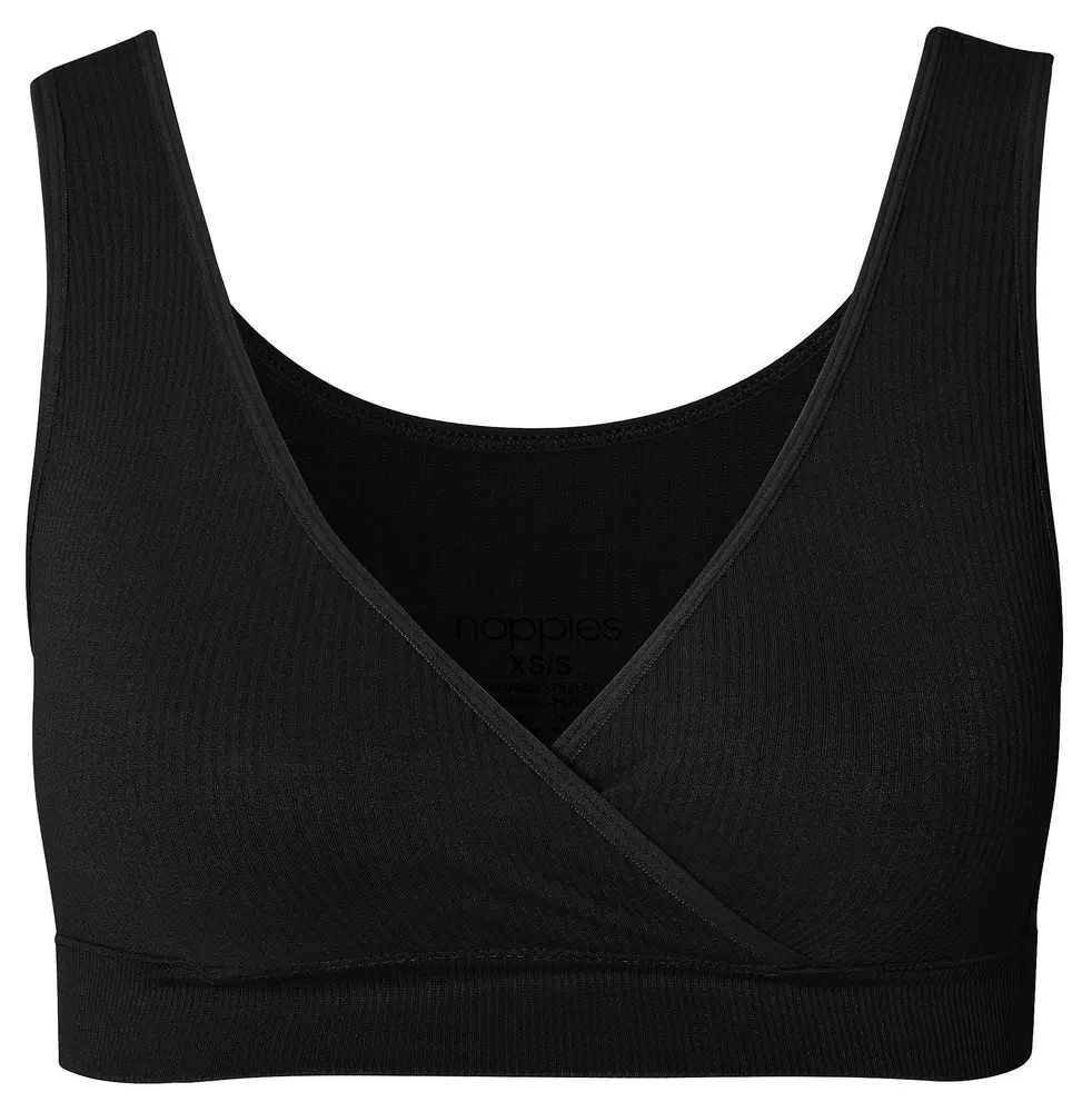Noppies Gayla Sømløs Ammetop - Black - XSS