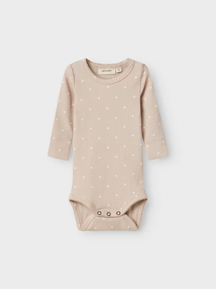 Lil' Atelier Gago Langærmet Body Slim - Gray Morning - 86