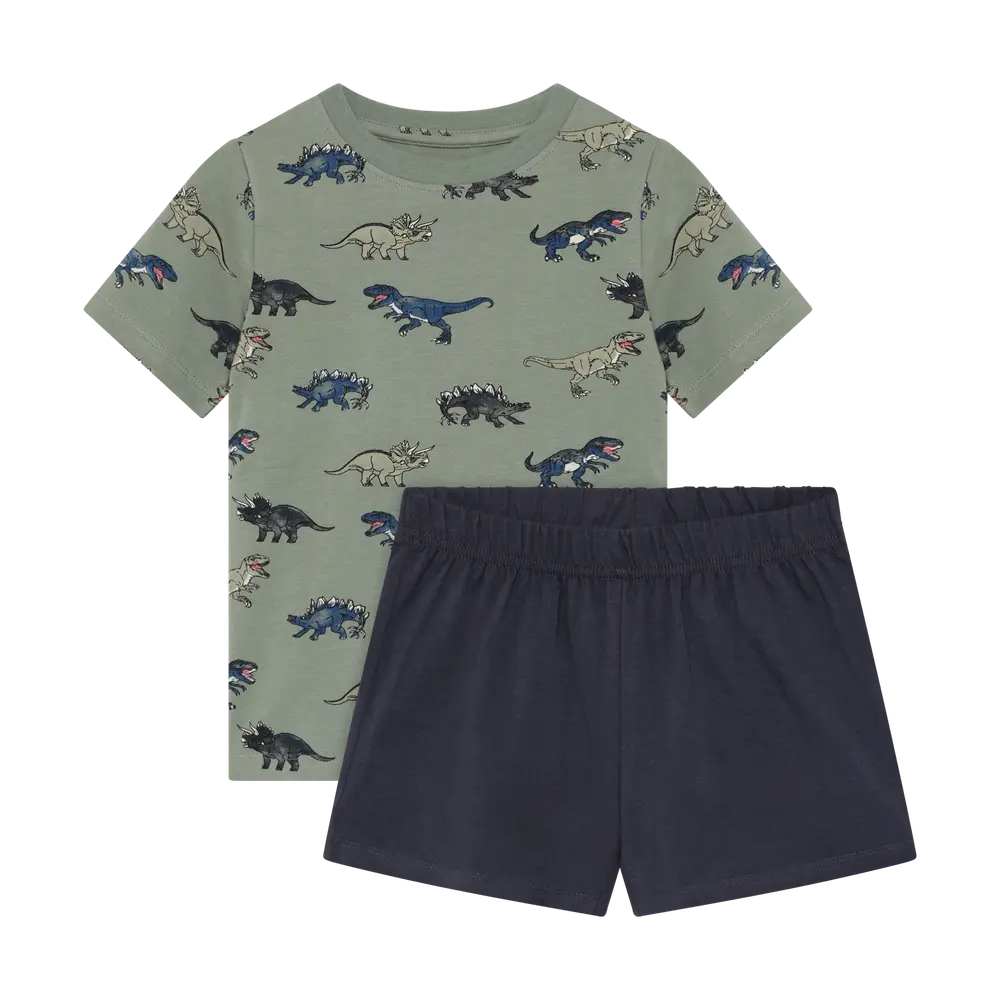T-shirt og Shorts Sæt - Lily Pad - 98