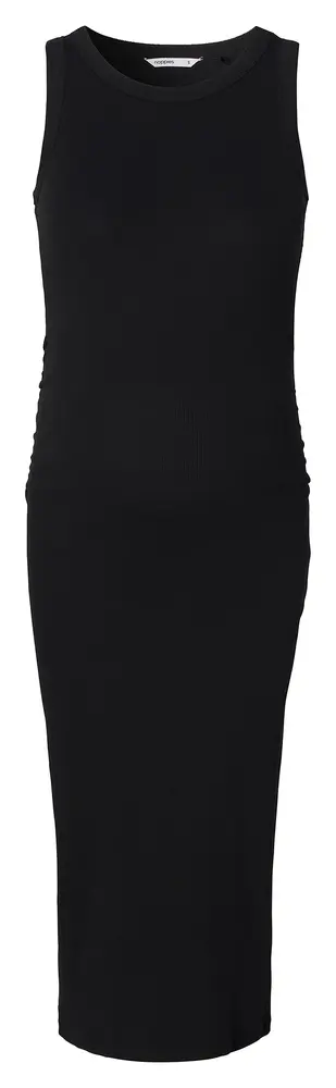 Inaya Rib Kjole - Black - S