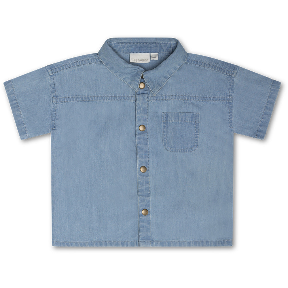 That's Mine - Silas skjorte - Blue - 98cm - 3Y