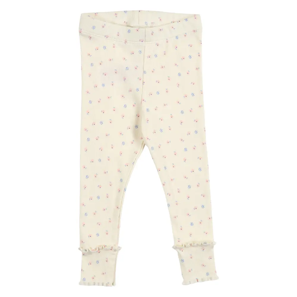 Spring Rib Leggings - Tofu/ Nectar/ shell blue - 92