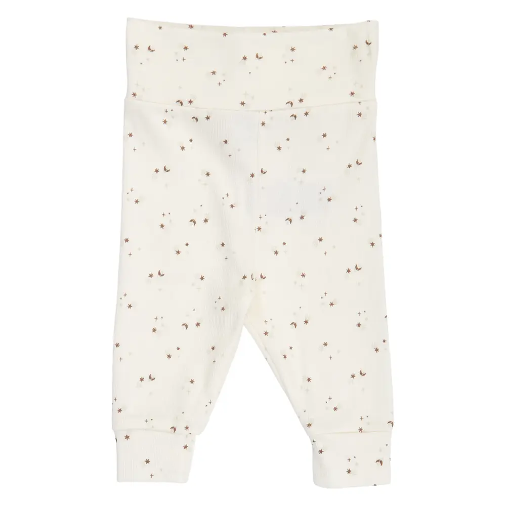 Sparkle Rib Bukser m. Stjerner - Balsam cream/ Walnut/ Oat - 50