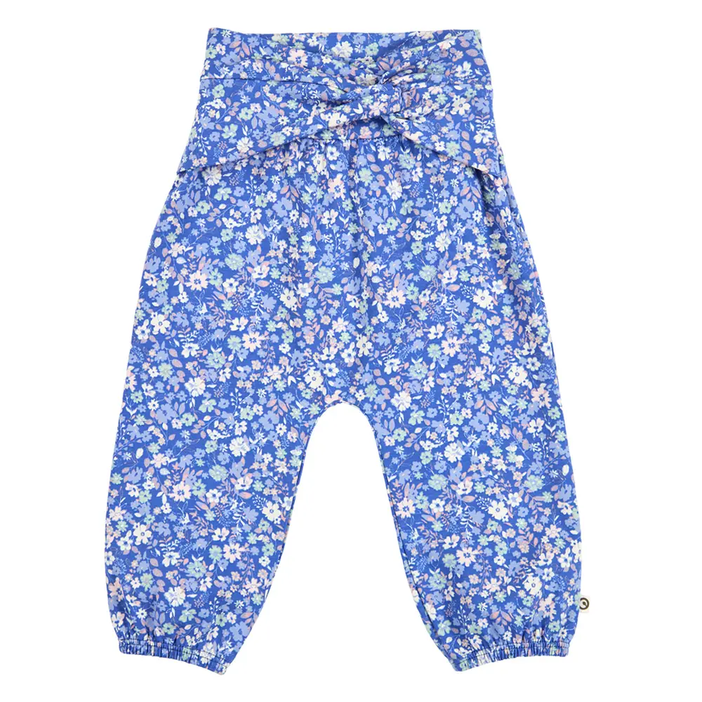 Primrose Blomstrede Bukser - Azure blue/ Nectar/ Tofu - 86