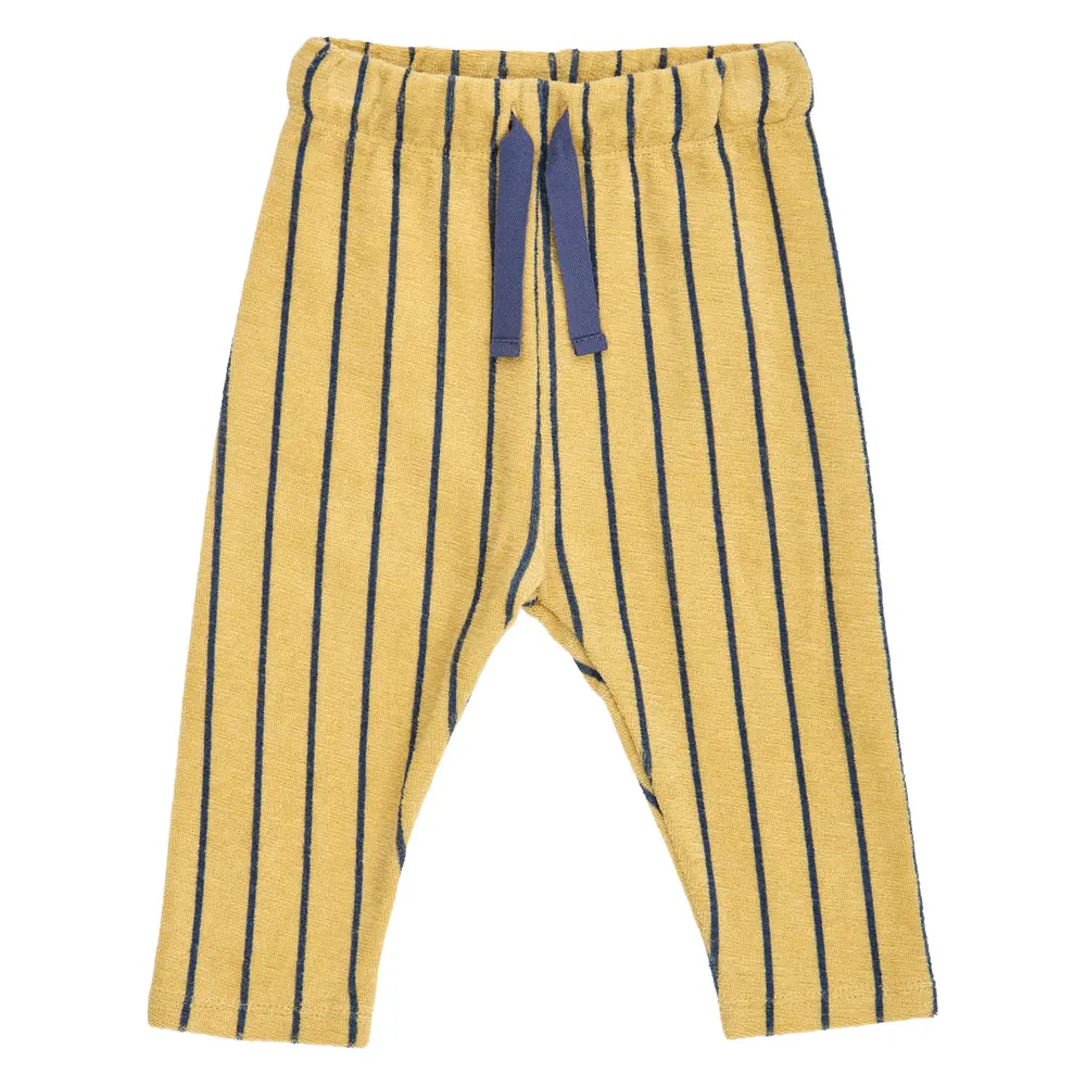 Terry Stribede Bukser - Hemp/ Navy - 74