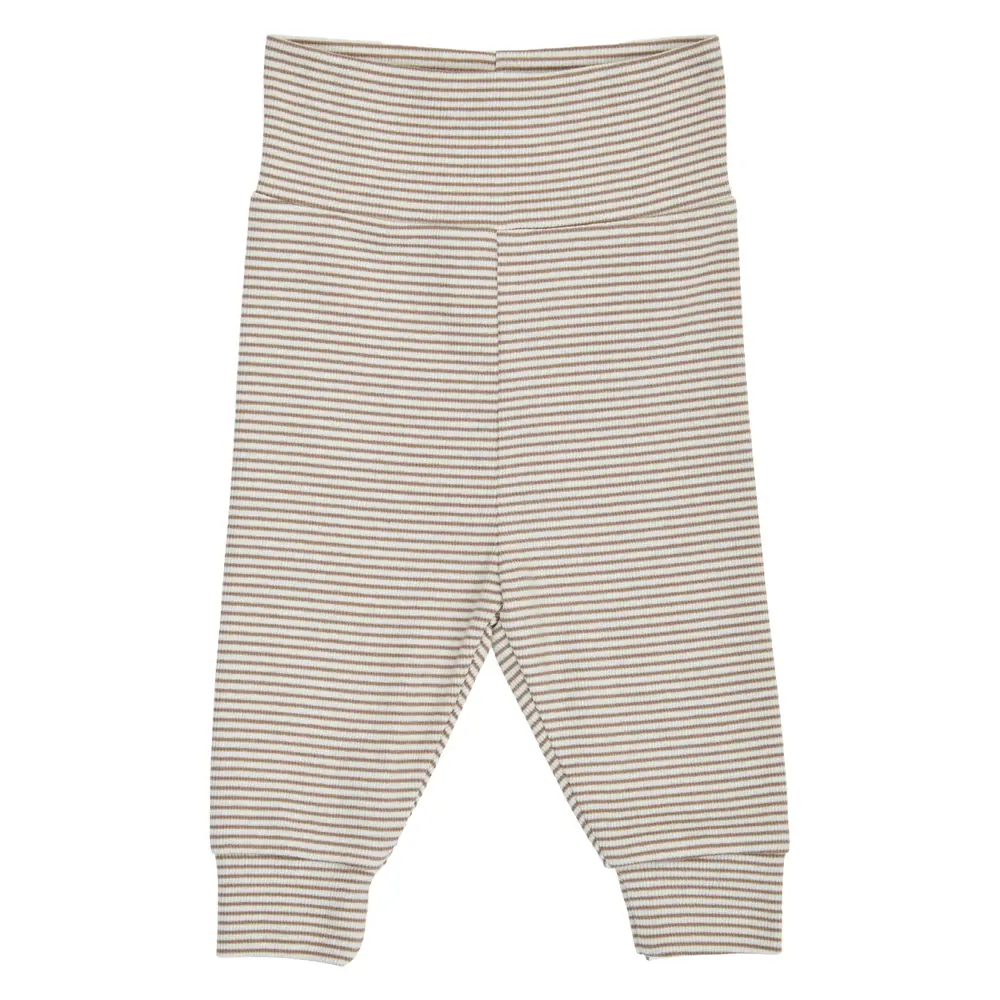 Müsli Mini Stripe Bukser - Balsam Cream/Walnut  - 56