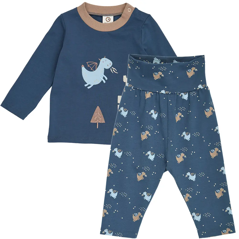 Müsli Storytime Sæt - Navy/Soft Blue/Walnut - 92