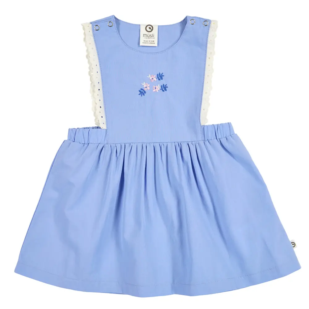 Spring Pinafore Kjole - Shell blue - 80