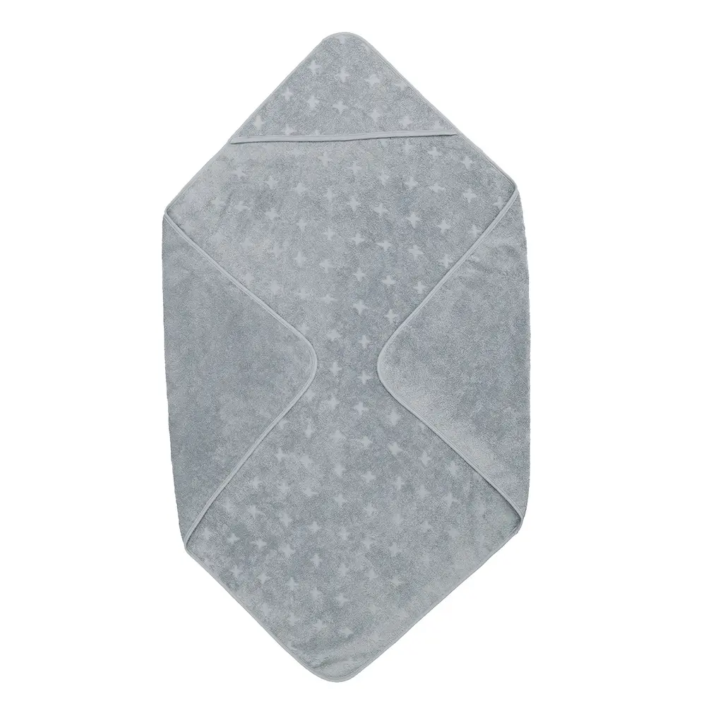 Baby Håndklæde, 100x100 cm - Jasmin blue