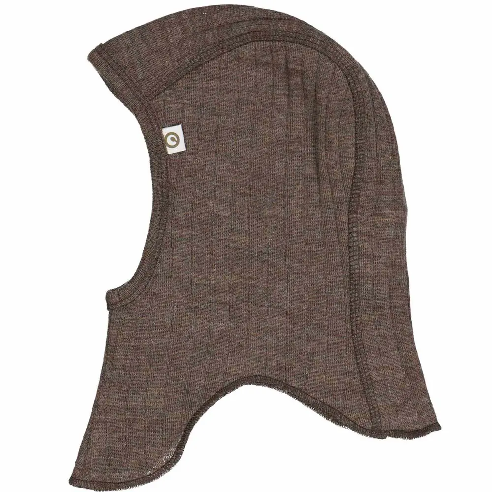 woolly elefanthue i merinould - Walnut melange - 92/98