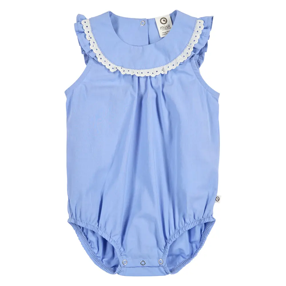 Poplin Romper - Shell blue - 92