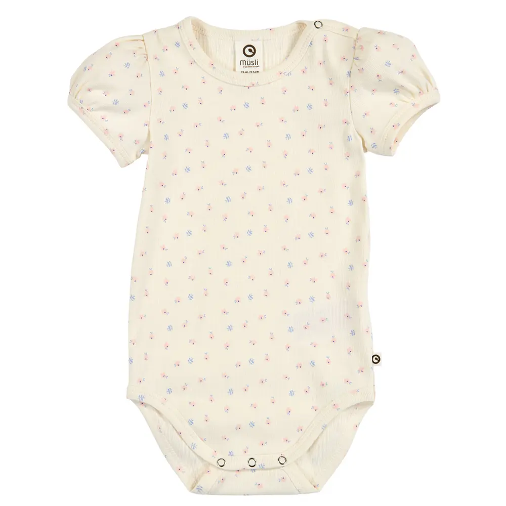 Spring Rib Blomstret Body - Tofu/ Nectar/ shell blue - 68