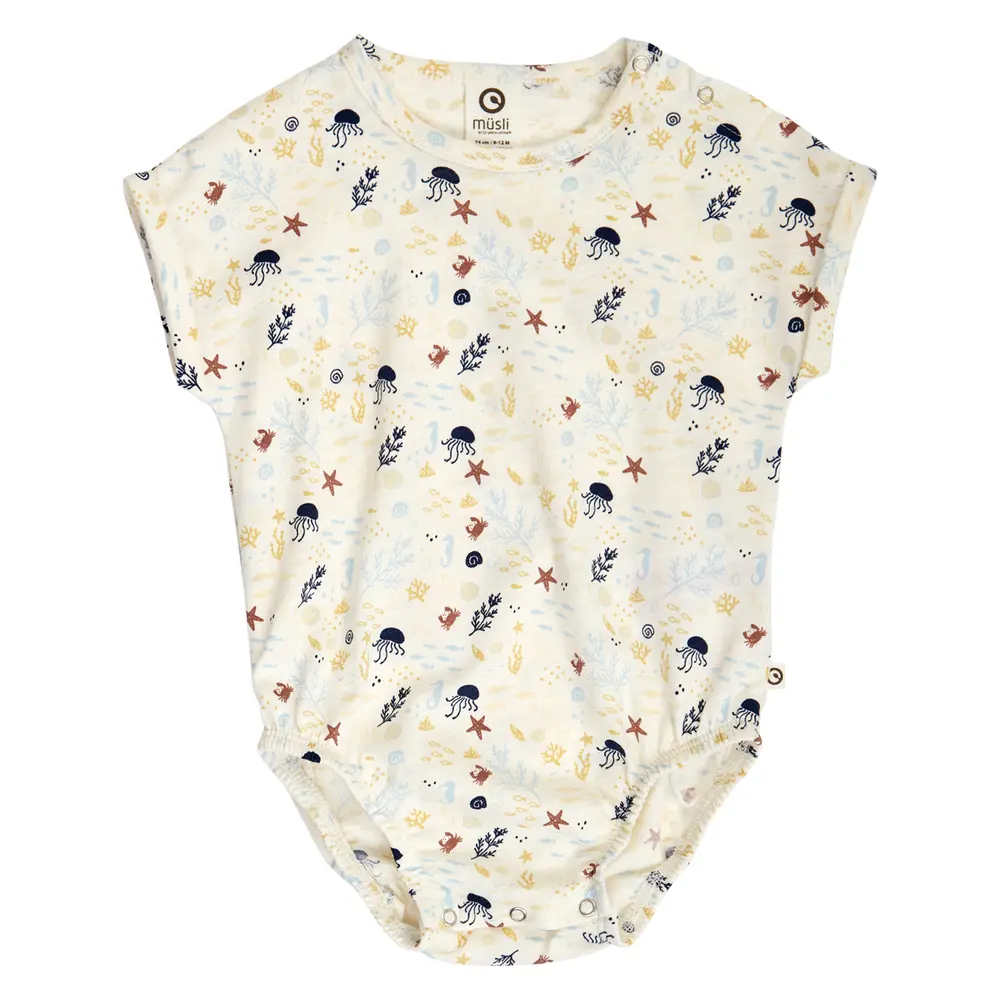 Sea Printet Body - Tofu/ Hemp/ Navy - 92
