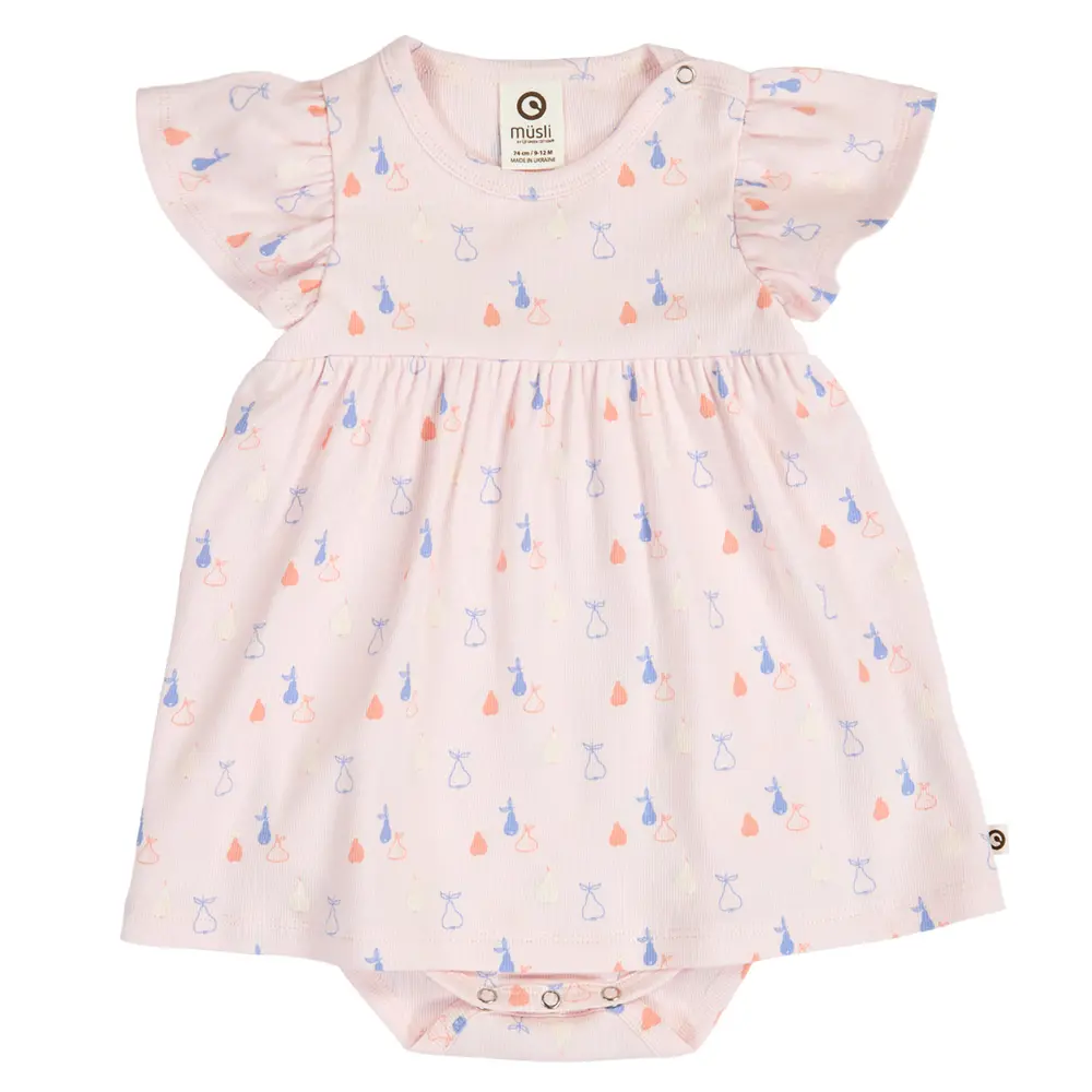 Picnic Rib Body Kjole - Primrose/ Shell blue/ Tofu - 74