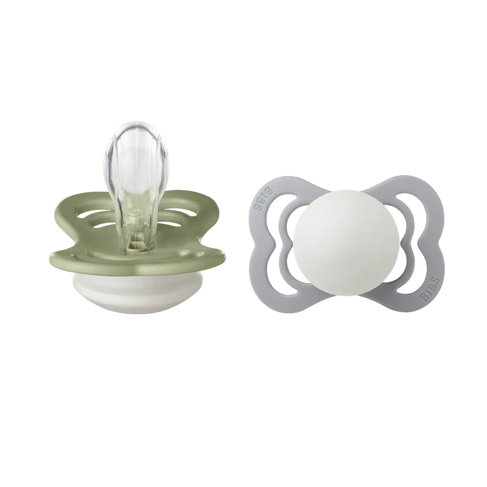 Supreme 2 pk Silicone str. 1 Night - sage/cloud