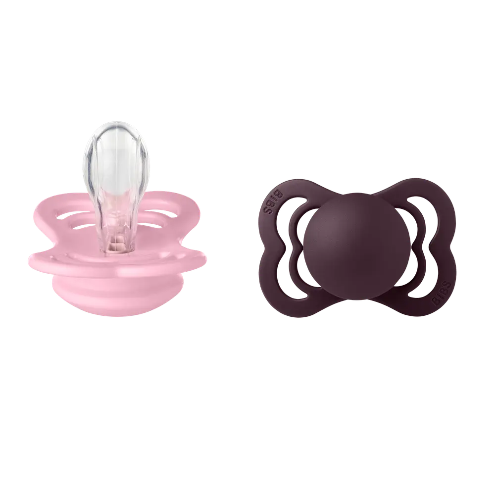 Supreme 2Pk Silicone Str 1 Baby Pink/Plum