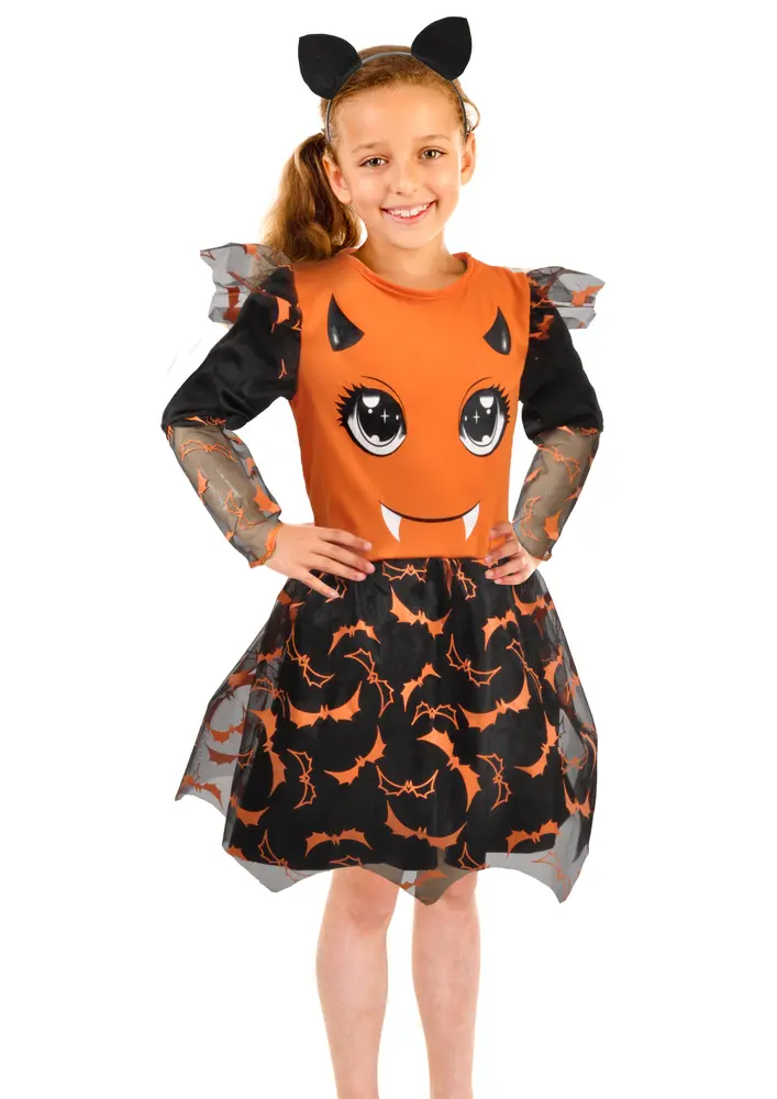 Flagermuskostume - 7-9 ÅR