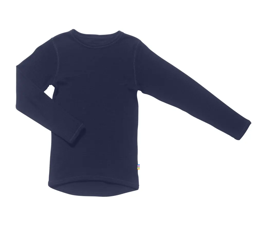 Bluse m/lange ærmer - Navy - 90