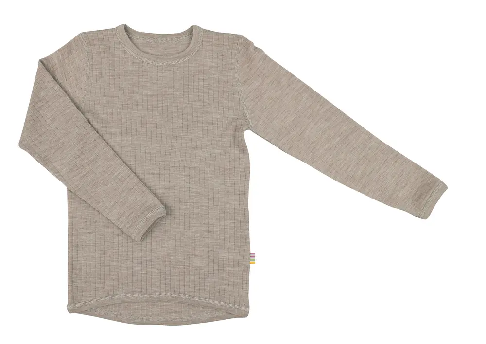 Bluse m/lange ærmer - Sesame Melange - 90