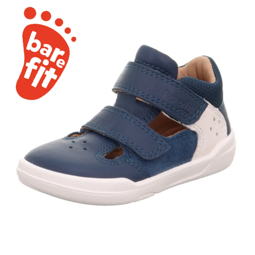Superfree Barefoot Sandaler - Blå/Hvid - 27