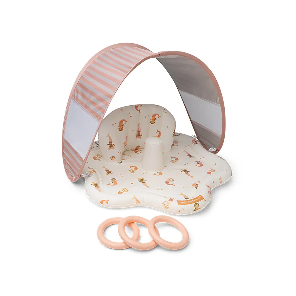 Swim Essentials Baby Plaskestol Med Skygge - Mermaid Bubbles