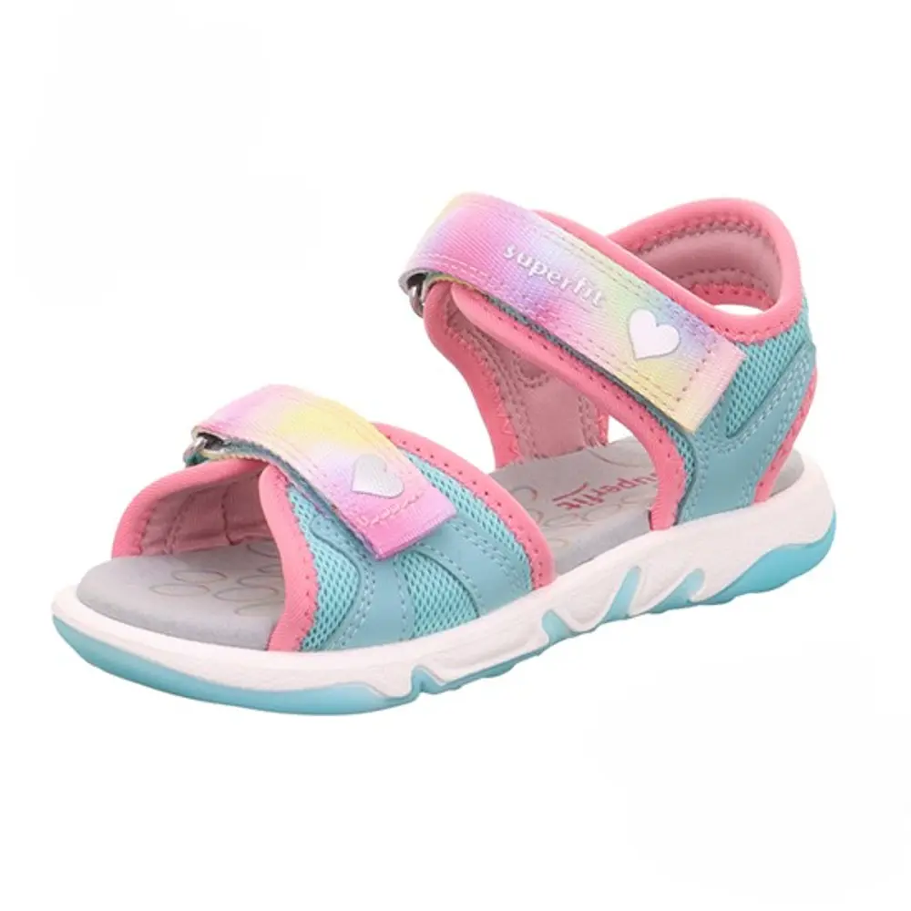 Pebbles Sandal - Lysegrøn/Rosa - 26