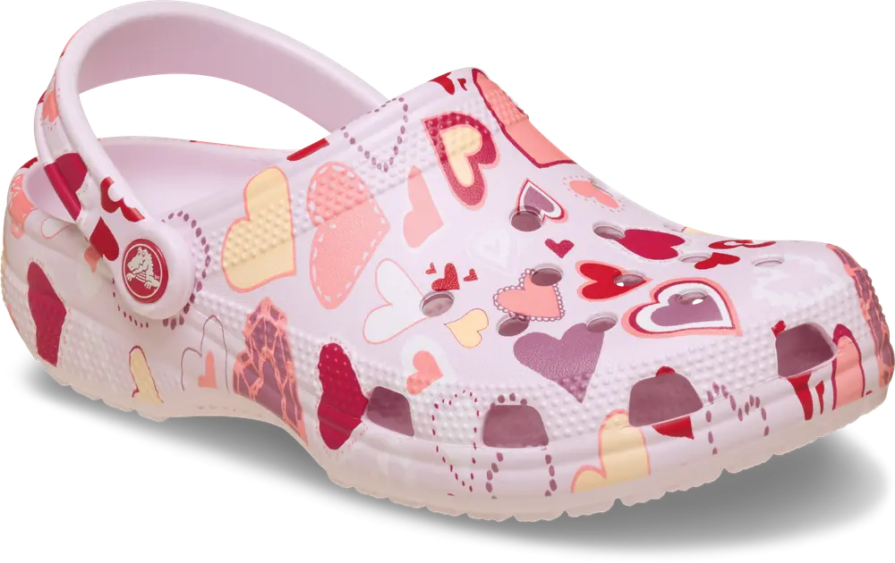 Classic VDay Clog K - Pink Milk/Hearts - 30/31